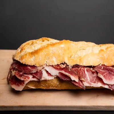 Serrano ham bocadillo