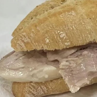 Pork leg mini sandwich