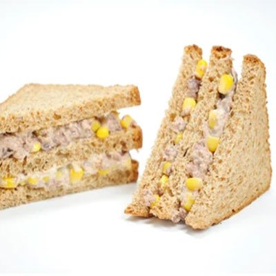 Tuna, Corn and Mayonnaise Sandwich