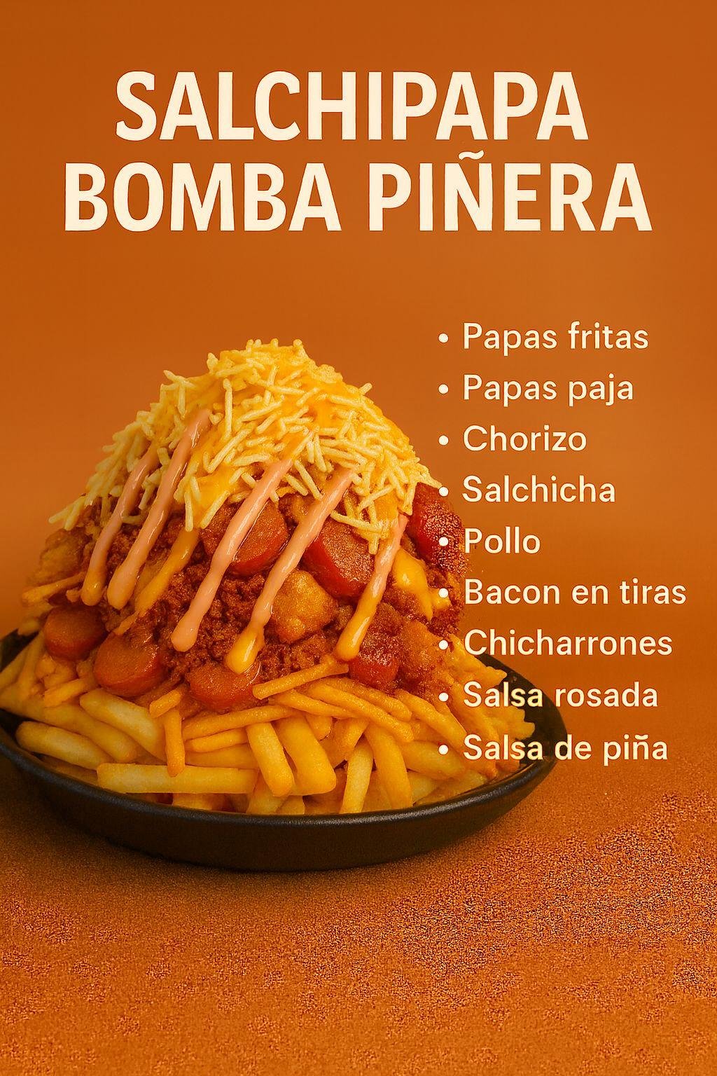 Cafetería Alta Vista | Salchipapa Bomba Piñera