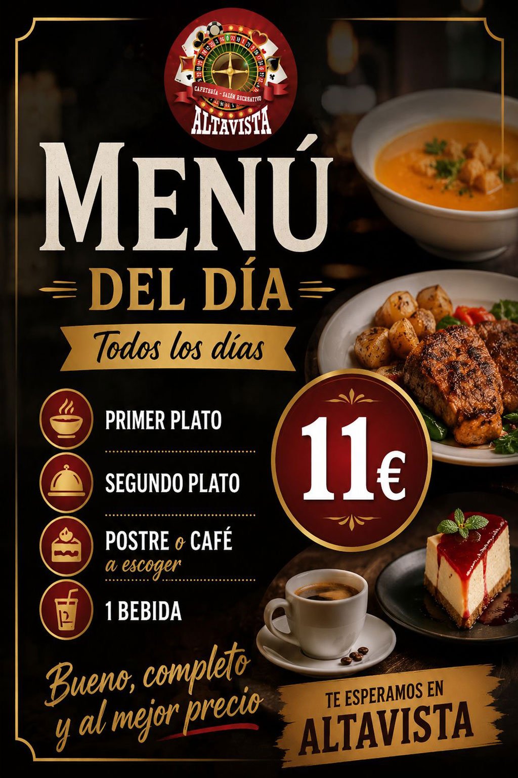 Cafetería Alta Vista | Menú del Día